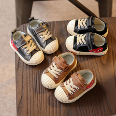 秋季新款宝宝学步鞋0-1-2岁真皮休闲板鞋男童婴儿单鞋时尚幼儿鞋