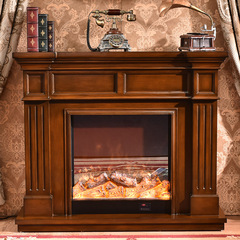美式壁炉实木壁炉架欧式壁炉装饰壁炉柜取暖壁炉芯家具1.2米1.5米