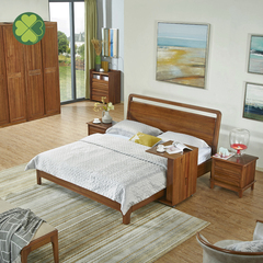 几木朵北欧风格实木床1.8米双人床现代简约卧室简欧床1.5m床