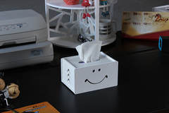 新款雕花纸巾盒 抽式纸 木塑板镂空 餐巾纸盒 装饰纸巾盒DIY包邮