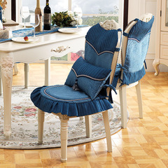欧式餐椅垫套装 防滑坐垫餐桌布椅子垫 椅子套座垫四季