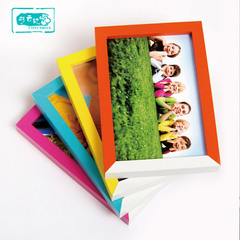彩色儿童相框 特价创意环保照片框 6寸7寸10寸摆台挂墙式相框