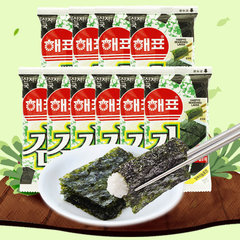 韩国海牌海飘海苔20g进口食品烤海苔做寿司材料即食紫菜包饭海苔