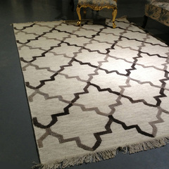 新款印度进口地毯 现代几何图案简约北欧风客厅地毯块毯 大气时尚