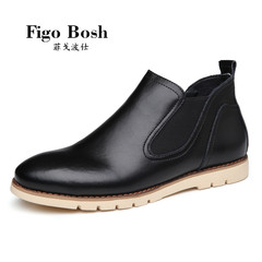 轻奢定制品牌Figobosh  秋季新品男士英伦真皮低帮大头休闲皮鞋
