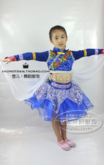 雪儿舞蹈服饰 儿童舞蹈演出服女童鸿雁群舞服装定制