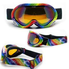 滑雪眼镜进口镜片大视野球面镜专业防风滑雪镜双层防雾可卡近视镜