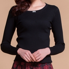 黑色百搭毛衣修身版型 高档均码线衣 纯色T恤针织毛衣包邮