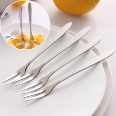 韩式创意餐具 不锈钢水果叉/水果签 西餐小叉子 甜品叉 点心叉