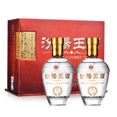 老酒 53度汾阳王酒15陈酿礼盒清香型白酒225ml*2(2007年-2009年)