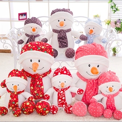 圣诞雪人公仔娃娃毛绒玩具摆件圣诞礼物圣诞装饰用品围巾雪人玩偶