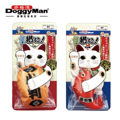 日本DoggyMan多格漫富贵吉祥猫薄荷玩具 逗猫棒猫咪护身符猫草