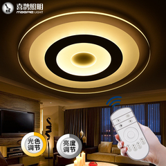超薄LED客厅吸顶灯饰卧室温馨浪漫房间 现代简约创意个性圆形灯具