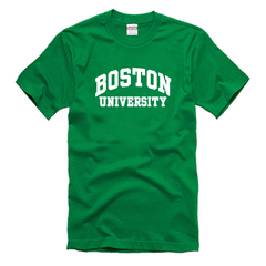 美国大学T恤波士顿大血BOSTON UNIVERSITY BU私立名校文化衫情侣
