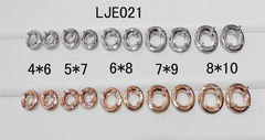 批发 玫瑰色 925纯银 成品空托 银托 耳钉 批发 订制 LJE021