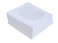 白色光盘袋cd纸袋子dvd光盘包装袋12cm光碟袋8cm袋子3寸纸袋 80g