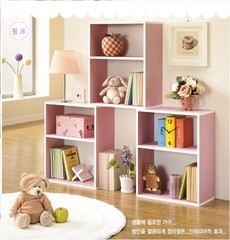 韩式儿童自由组合小书柜储物柜简约实木收纳柜子书橱书架简易