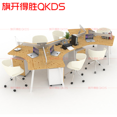 简约创意办公家具屏风工作位3 6 8人位员工桌组合时尚职员办公桌