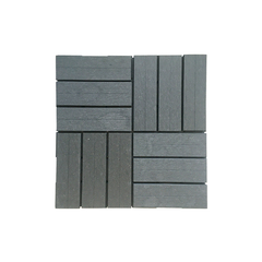 森泰最新卡扣型抽条式diy塑木室外阳台专用小地板