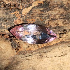 收藏级摩根石-纯天然无改色马眼摩根石15.9ct彩色宝石定制裸石