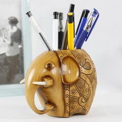 zakka大象小摆件 办公室创意摆设书桌笔筒欧式家居装饰品艺术礼品
