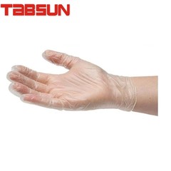 TABSUN PVC手套 透明一次性聚氯乙烯手套 无尘手套 9寸无粉手套