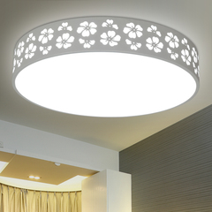 LED吸顶灯圆形主卧室灯水晶现代简约客厅灯阳台灯过道灯餐厅灯具