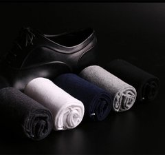 【天天特价】秋冬纯棉中筒袜保暖透气舒适纯色商务防臭吸汗棉袜