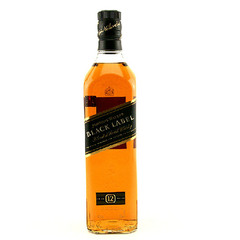 洋酒尊尼获加黑牌12年调配型苏格兰威士忌JOHNNIE WALKER黑方