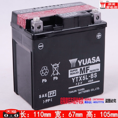 汤浅电池YTX5L-BS本田小公主喜悦雅马哈巧格凌丽鹰100摩托车电瓶