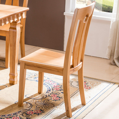 华逸轩特价促 现代中式100%实木餐椅 德国榉木靠背椅简约客厅家具