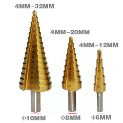4MM-32MM 阶梯扩孔钻头  宝塔形开孔钻头 台阶钻 铁板铝板钻孔