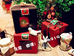 传统中国风圣诞礼物盒平安夜苹果盒子礼品纸盒创意牛扎糖燕窝开窗