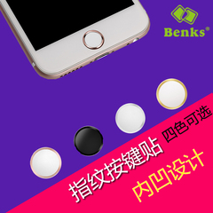 benks iphone6plus按键贴苹果5s指纹识别贴i6s手机7plus金属home