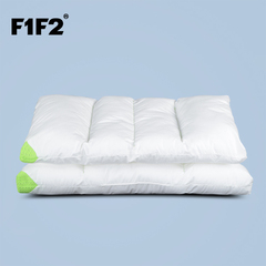 F1F2家纺 二合一可水洗枕头 单人枕芯 全棉舒适枕头 可拆