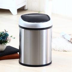 欧本自动垃圾桶感应式智能电动家用客厅卫生间有盖免脚踏卧室客房