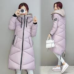 2016冬新款韩版修身羽绒服女中长款面包服棉衣加厚外套
