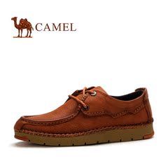 Camel/骆驼2016秋款软面牛皮手工皮鞋日常系带休闲鞋A263353015
