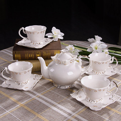 新瓷代欧式陶瓷茶具套装咖啡杯碟英式下午茶茶具奢华咖啡具茶杯