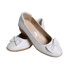 天使兰心白色护士鞋坡跟浅口单鞋 牛筋底白色正装鞋圆头休闲鞋