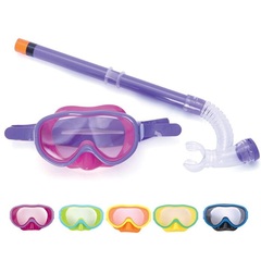 儿童专用半干式潜水泳镜呼吸管中大童潜水管带面镜潜水镜游泳眼镜