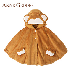 美国AnneGeddes小猴宝宝斗篷外套礼盒夹棉男女婴儿A级披风上衣服