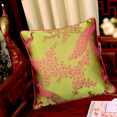 现代中式新古典抱枕靠垫婚庆靠枕腰枕套含芯红木沙发绣花靠垫包邮