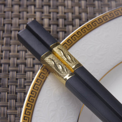 佳缘家用合金筷 创意10双装筷子酒店套装防滑日式吃饭用合金筷子