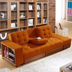高鸿 小户型多功能沙发床1.5 1.2两用可折叠布艺储物实木双三人