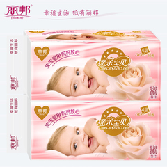 丽邦 婴儿卫生纸 4层加厚1400g/提 2提20卷组合 孕婴宝宝专用卷纸