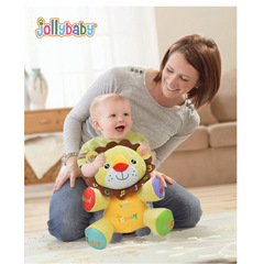 包邮 jollybaby双语学习音乐毛绒玩具 宝宝安抚玩偶早教益智玩具