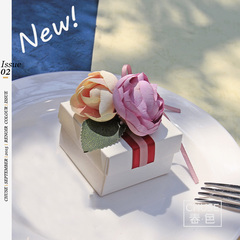 欧式婚庆结婚用品 生日粉色花朵礼品盒 韩版创意方形婚礼喜糖盒子