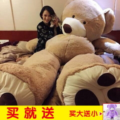 美国大熊毛绒玩具超大号公仔巨型泰迪熊猫抱抱熊女生日礼物2米2.6