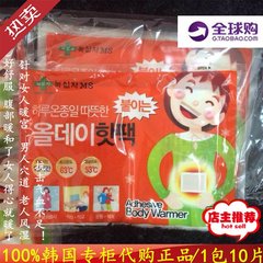 韩国医药总部绿十字研究生产医药理疗暖贴 一包10片 暖宝宝